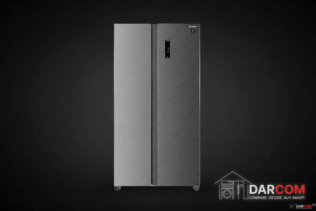 Sharp SJ-X815P-HS3 Side-by-Side 724L - Titanium Silver