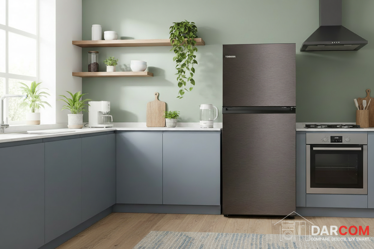 Toshiba GR-RT559WE Top Mount 411L - Satin Gray
