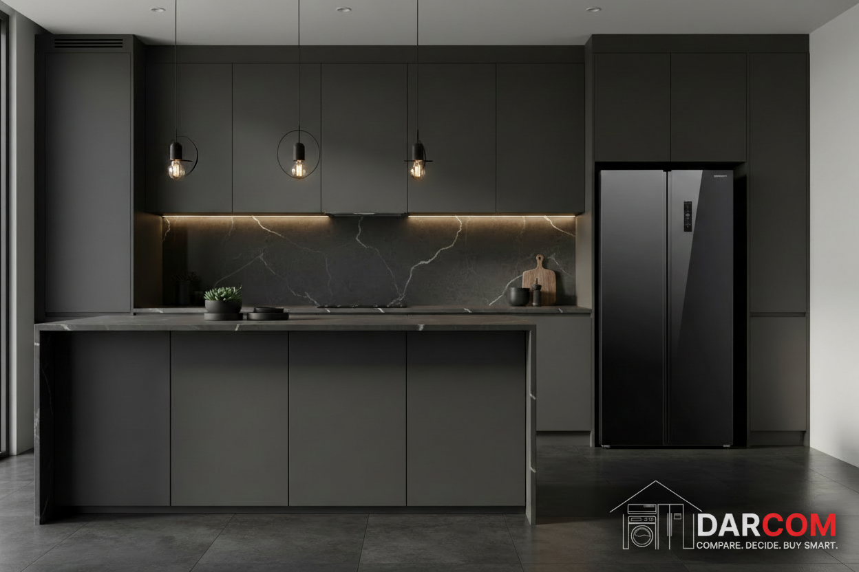 Skyworth SBS-501WPGE Side-by-Side 473L - Black Glass