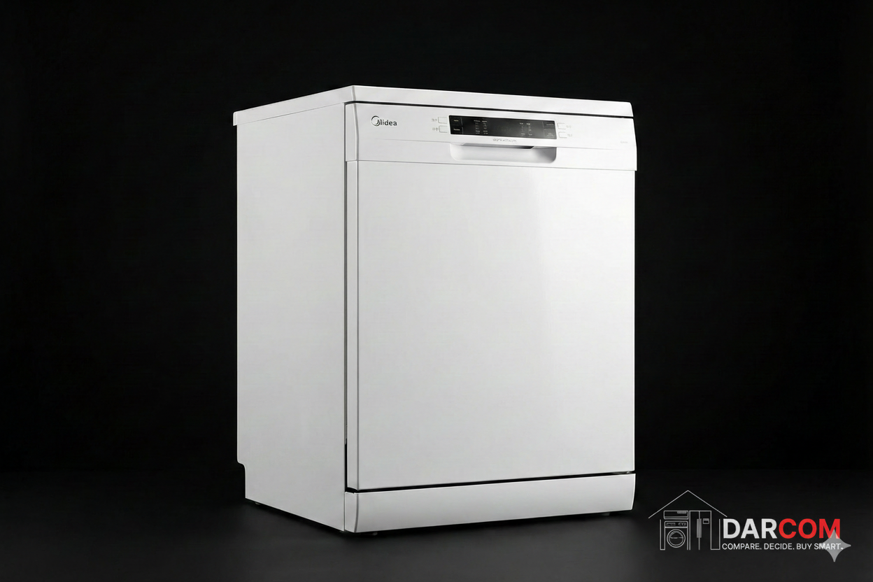 Midea WQP14-W7633C(W) Smart Dishwasher - 14 Place Settings | White | Anti-Bacterial