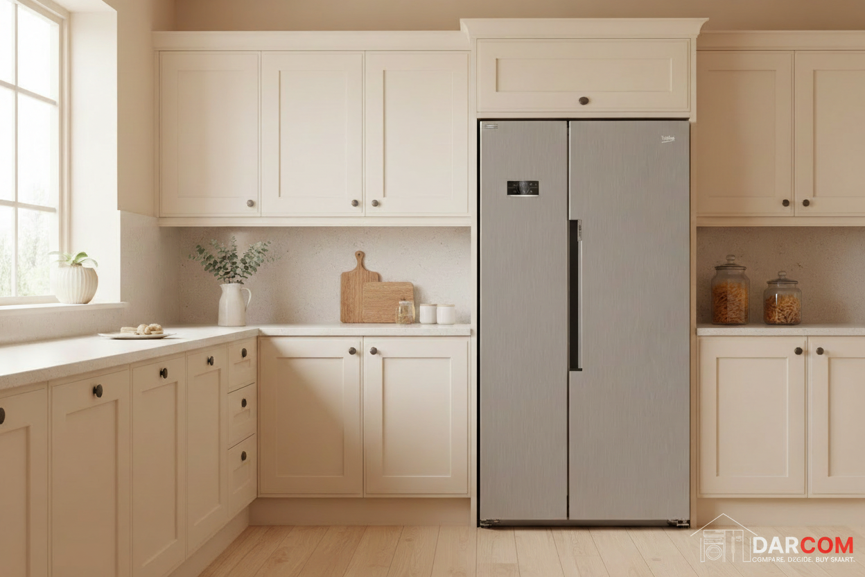 Beko GN164020XP Side-by-Side Refrigerator 558L - Stainless Steel