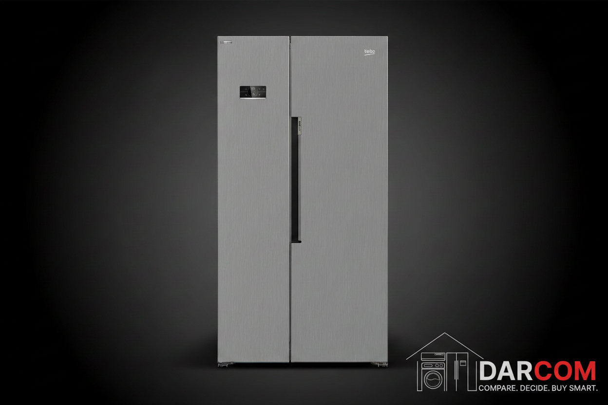 Beko GN164020XP Side-by-Side Refrigerator 558L - Stainless Steel