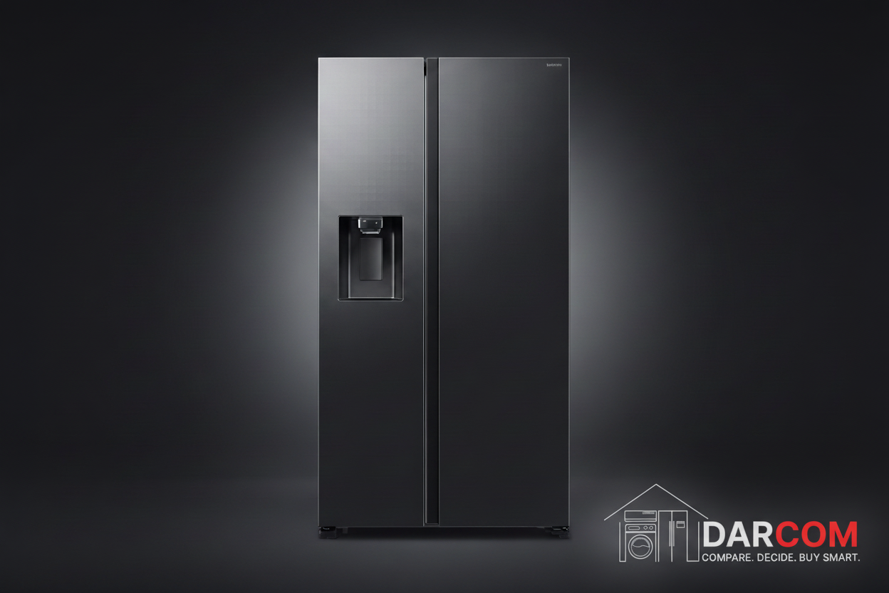 Samsung Refrigerator Side-by-Side 647L - AI Energy Mode Clean Black | RS70F65Q1BLV