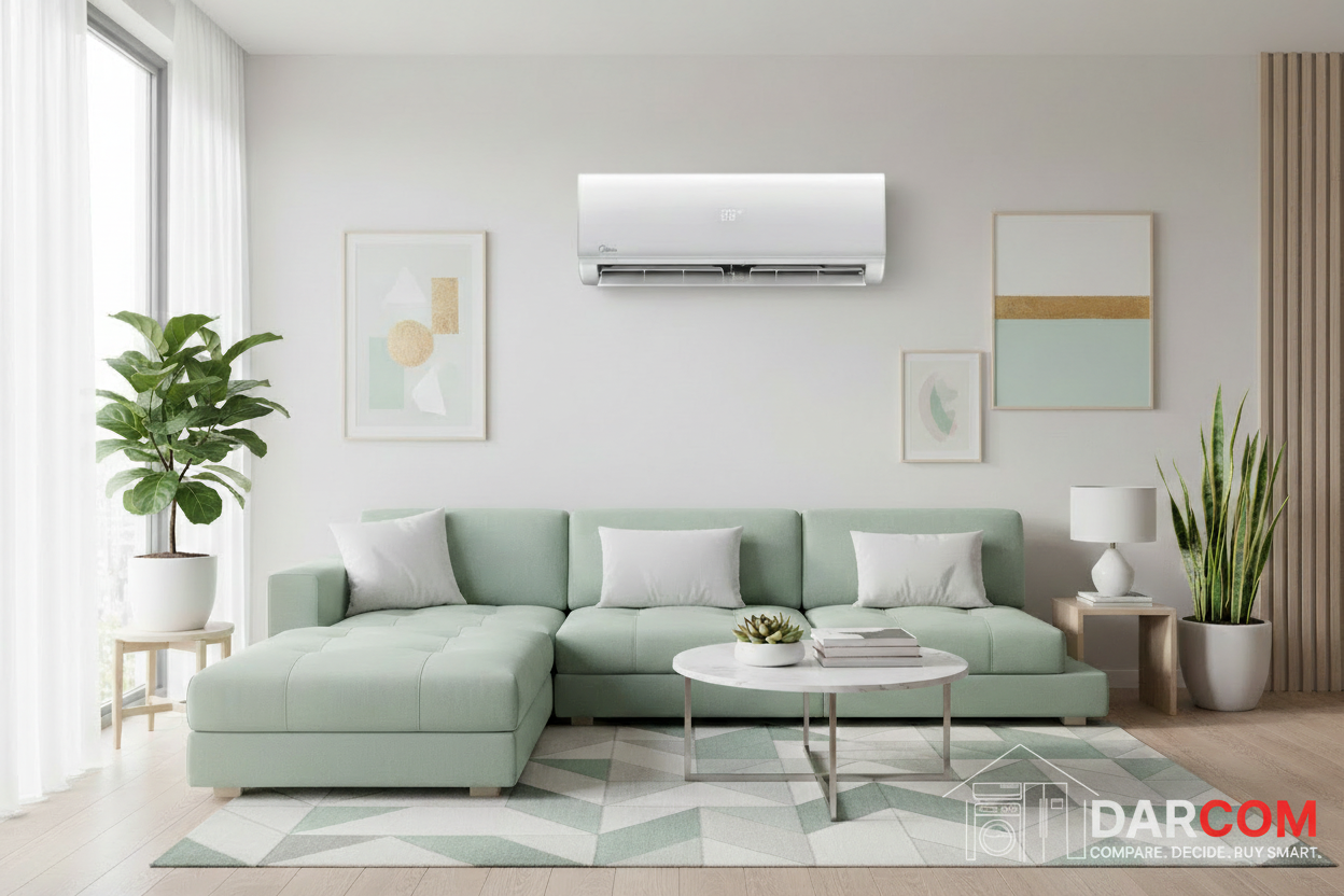 Midea MSCB1DU-12HRFN8 Breezeless E Wall Mounted Split AC - 1 Ton Inverter Quattro™