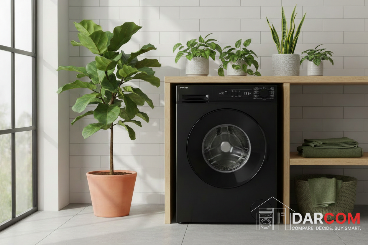 Sharp ES-FE710DZL-B Front Load Washing Machine - 7 kg Black