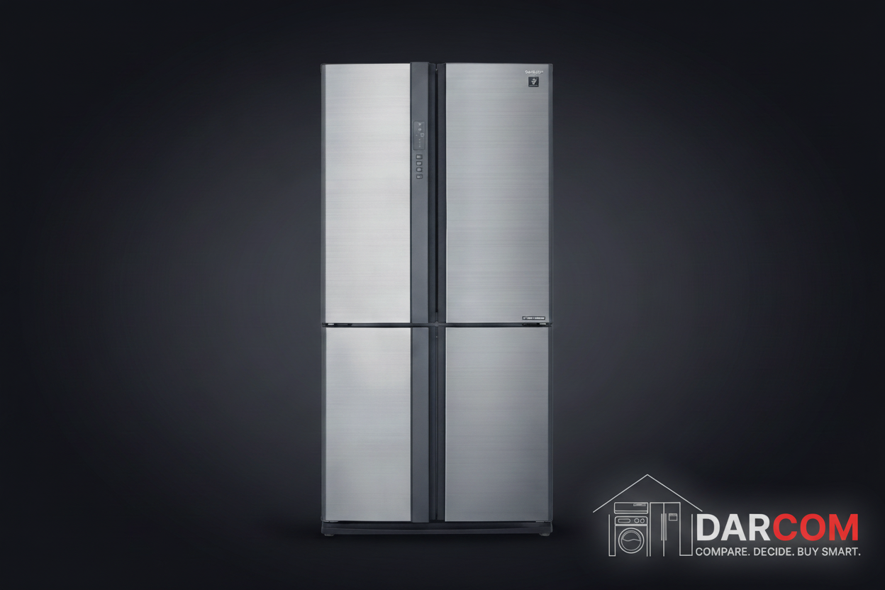 Sharp SJ-FE88V-SS Side-by-Side 4-Door French Door 678L - Stainless Steel