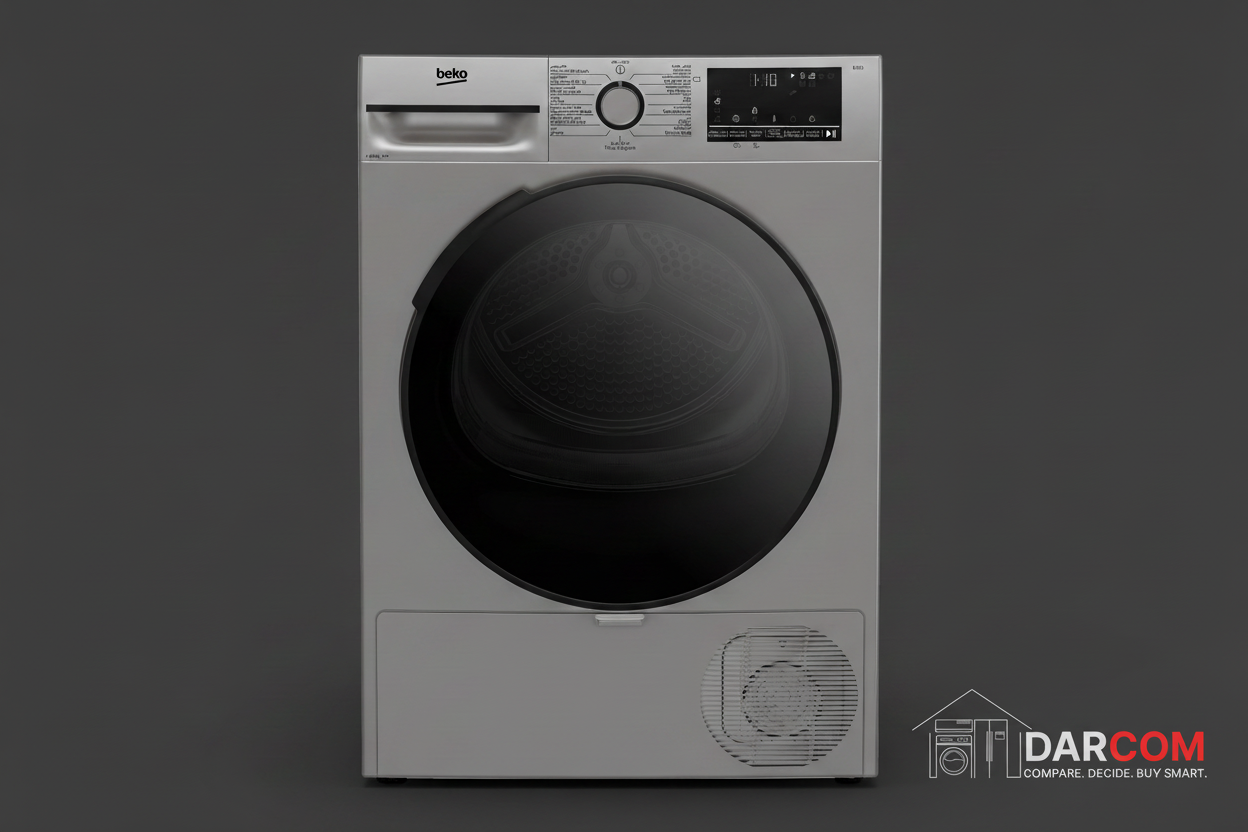 Beko B5T69254MG Heat Pump Dryer 9.0 KG - Manhattan Grey
