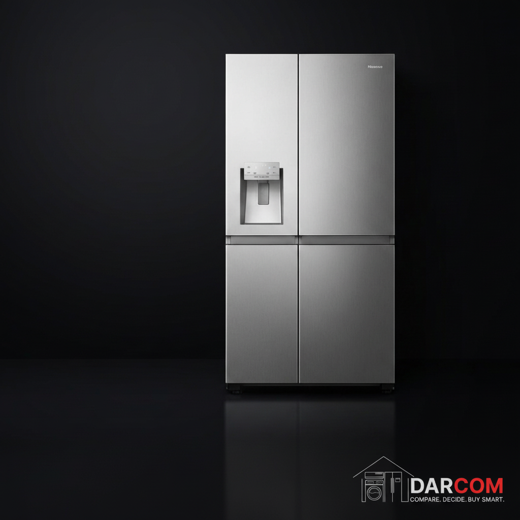 Hisense RS819N4ISU 623L Side-by-Side Refrigerator - Water & Ice Dispenser