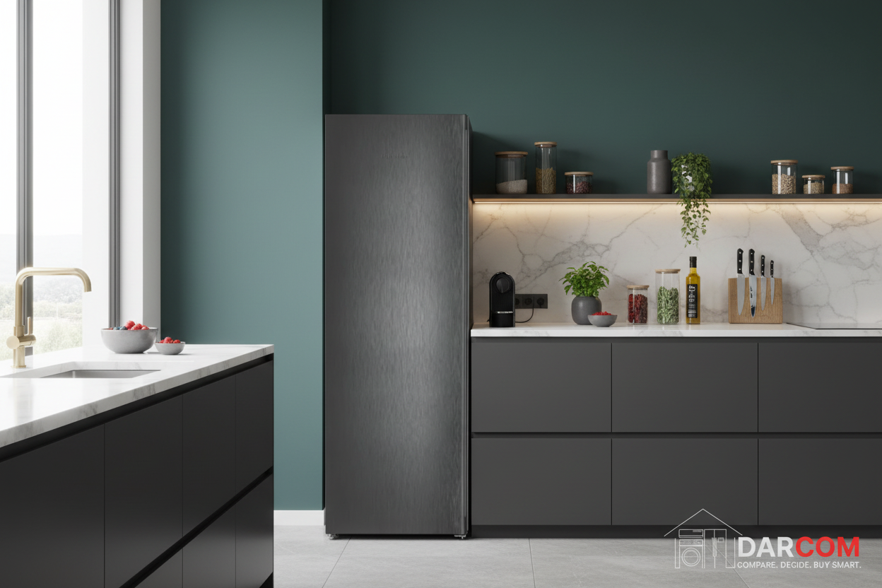 Liebherr SFNbde 5227 Plus Upright Freezer 277L - 7 Drawers - BlackSteel