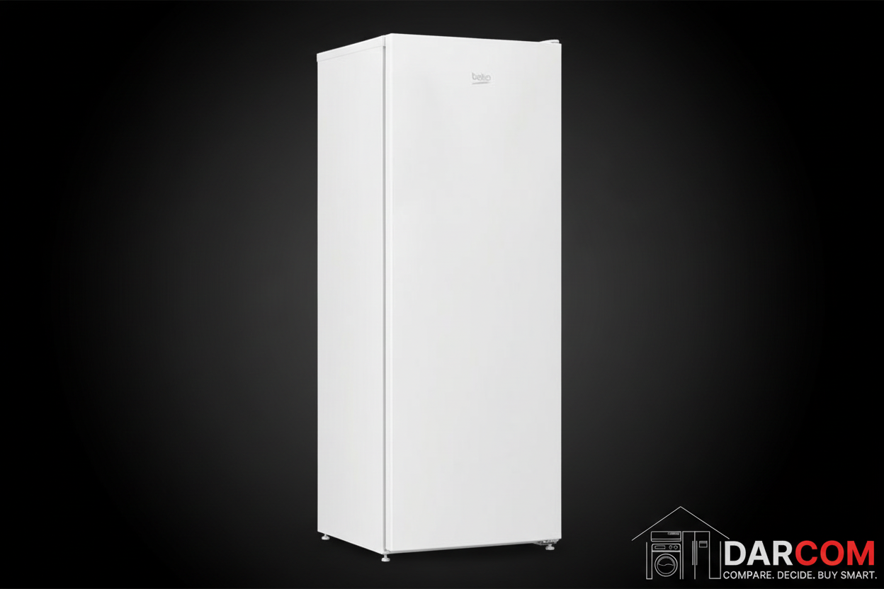 Beko RFNM200E20W Upright Freezer 168L - 5 Drawers - White