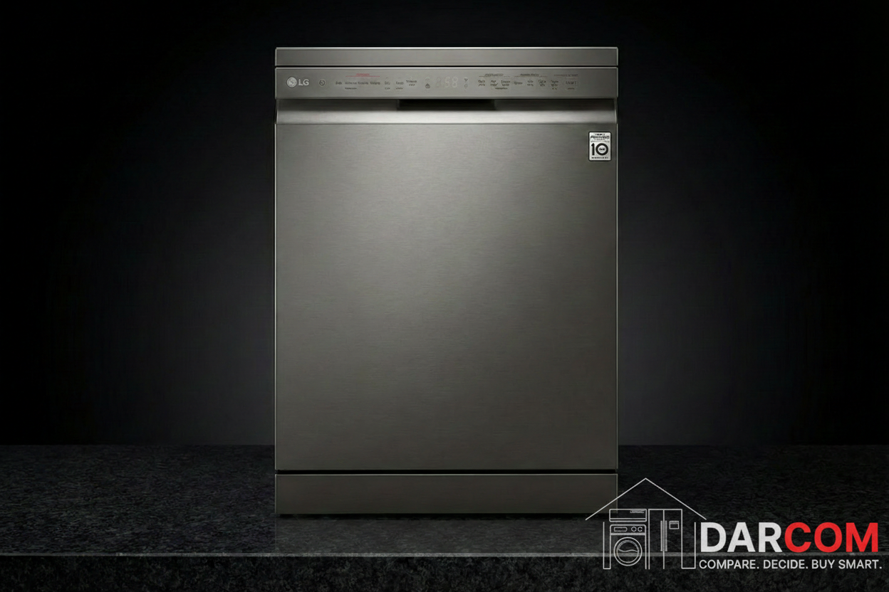 LG DFB425FP Dishwasher 14 Place Settings with TrueSteam & ThinQ Platinum Silver