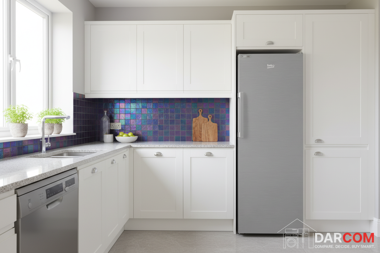 Beko RFNE340L31XB Upright Freezer 260L No Frost | 7 Drawers | ProSmart Inverter | Inox Silver