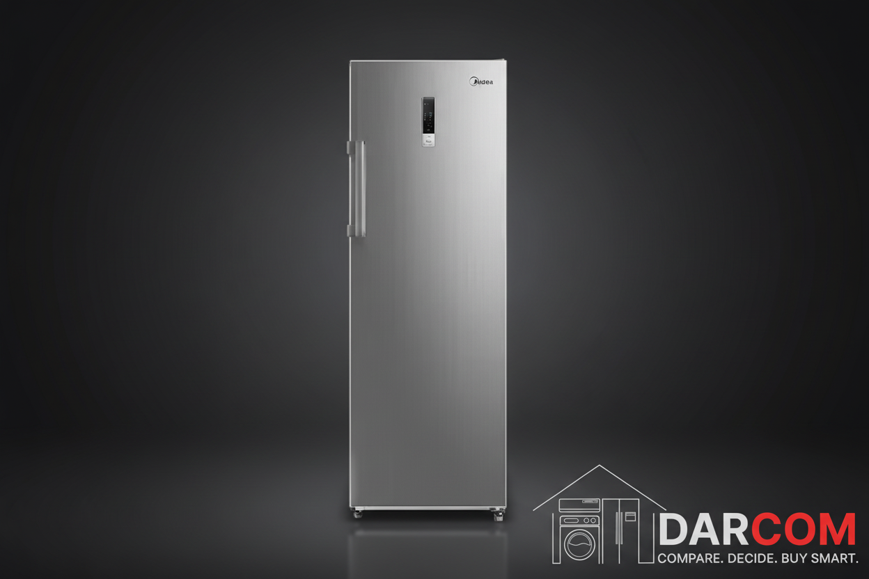 Midea MDRU333FZF02 Upright Freezer 238L - 7 Drawers - Inverter Technology - Stainless Steel