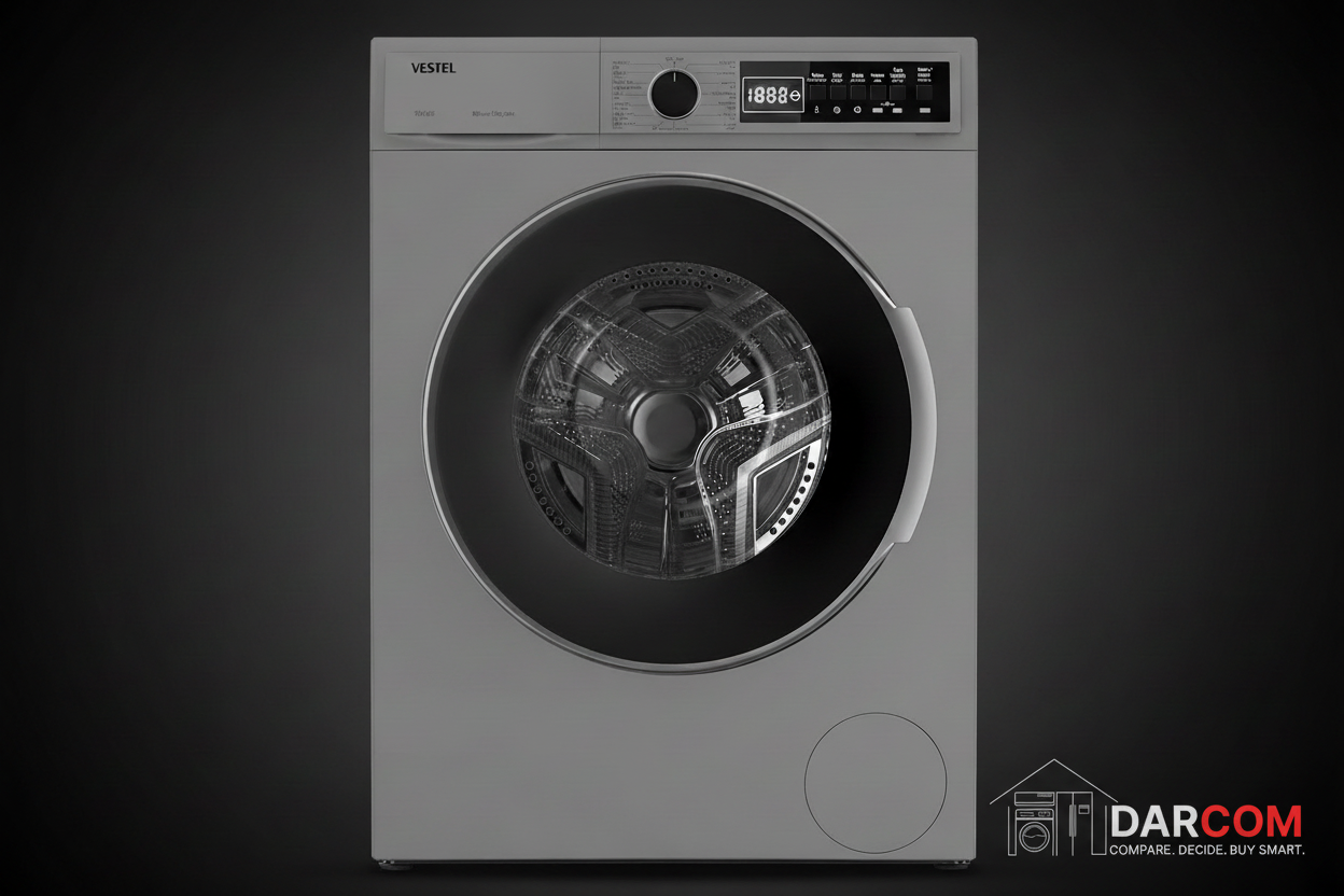 Vestel W712T2TDSS 7KG Front Load Washing Machine - Inverter Steam
