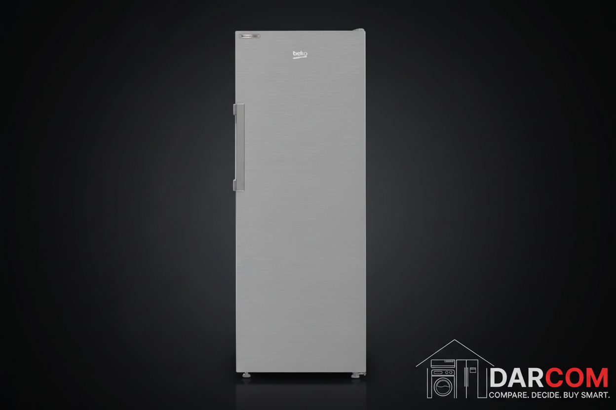 Beko RFNE340L31XB Upright Freezer 260L No Frost | 7 Drawers | ProSmart Inverter | Inox Silver