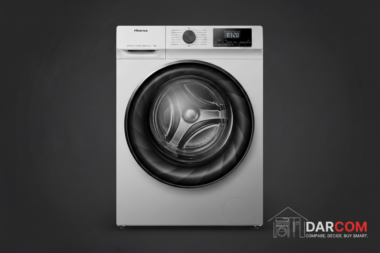 HISENSE WFQP8012JT/S - 8kg Silver Washing Machine