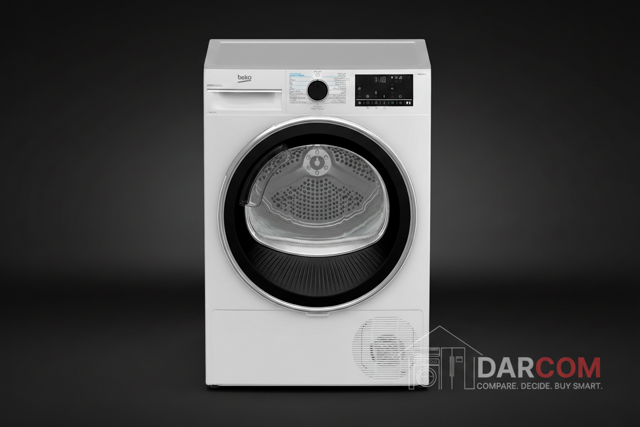 Beko B5T69253W Heat Pump Dryer 9KG - IronFinish Steam Technology - Specs & Comparison